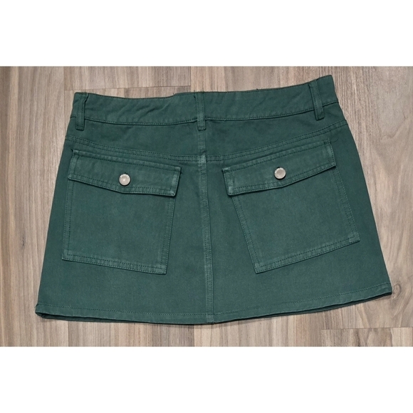 RSQ Green Cotton Skirt Size Medium - Picture 3 of 4